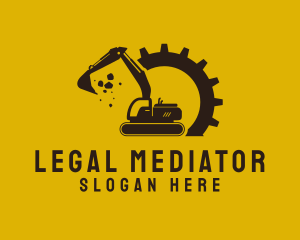 Mechanical Excavation Digger logo design