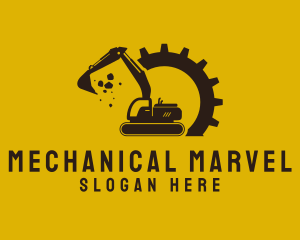 Mechanical Excavation Digger logo design
