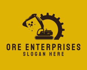 Mechanical Excavation Digger logo design