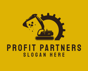 Mechanical Excavation Digger logo design