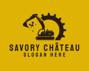 Mechanical Excavation Digger logo design