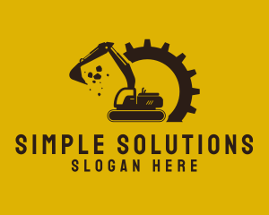 Mechanical Excavation Digger logo design