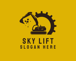 Mechanical Excavation Digger logo design