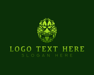 Ethnic Maori Mask logo