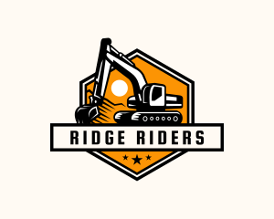 Heavy Duty Industrial Excavator  logo design