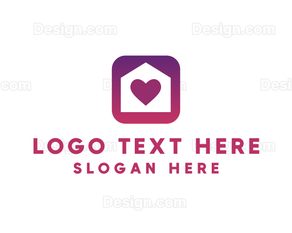Stay Home Heart App Logo