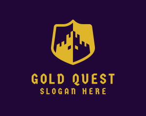 Gold Castle Shield logo design