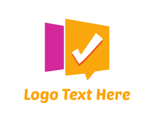 Message - Checklist Message App logo design