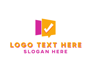 Check Message App logo design