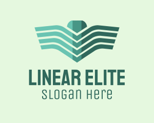 Green Linear Wings logo