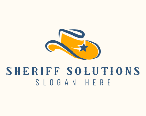 Sheriff Western Cowboy logo