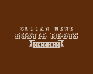 Rustic Western Business logo design