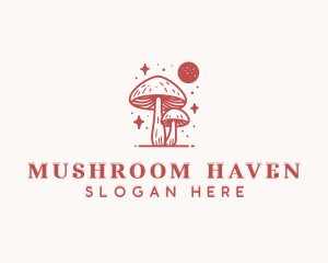 Spiritual Mushroom Fungus logo design