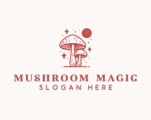 Spiritual Mushroom Fungus logo design