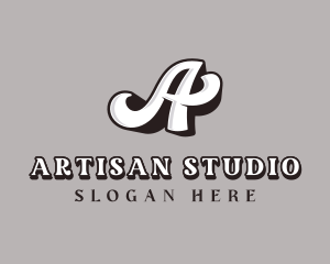 Upscale Boutique Studio Letter A logo design