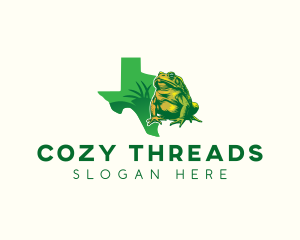 Texas Toad Frog Logo