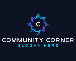 People Community Organization logo design