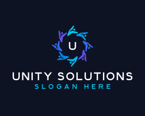 People Community Organization logo design