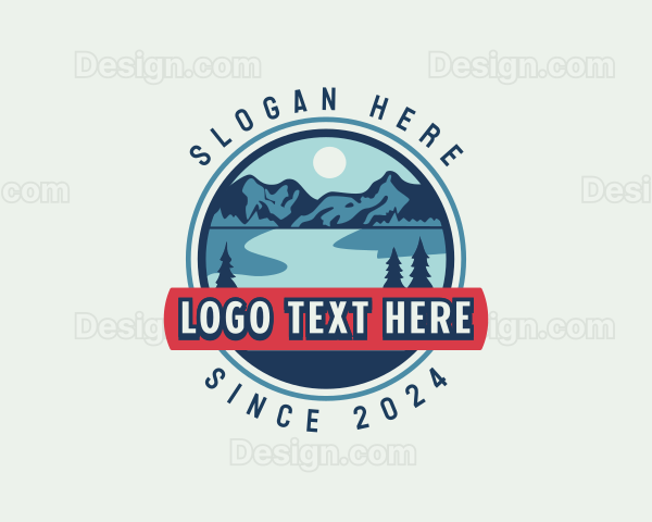 Outdoor Mountain Hiker Logo