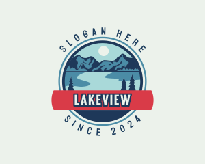 Outdoor Mountain Hiker logo design