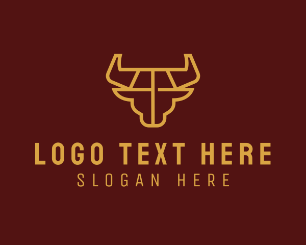 Bull Fighter logo example 1