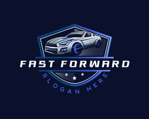 Fast Racing Car Garage logo design