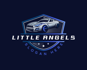 Fast Racing Car Garage logo design