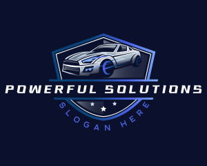 Fast Racing Car Garage logo design