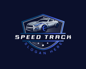 Fast Racing Car Garage logo design