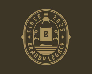 Whiskey Alcohol Bottle  logo