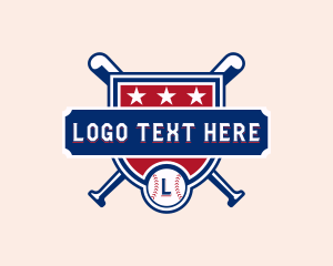 Baseball Sports League Logo