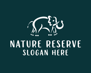 Elephant Wildlife Zoo  logo design