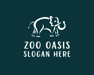 Elephant Wildlife Zoo  logo design