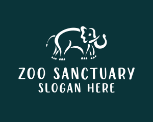 Elephant Wildlife Zoo  logo design