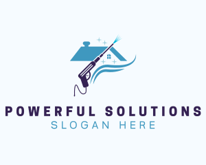 House Cleaning Pressure Washer  logo design