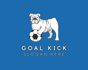 Bulldog Soccer Ball logo