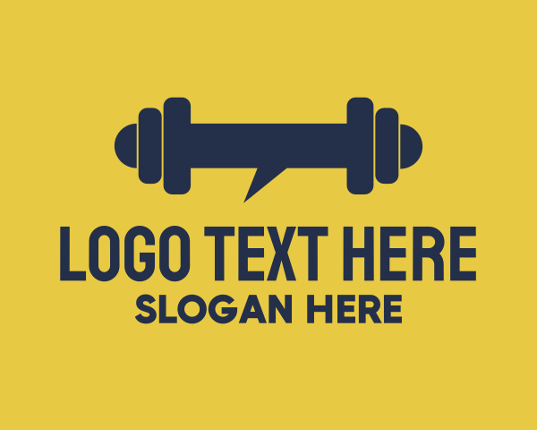 Blue Dumbbell Chat logo