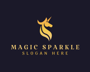 Luxury Unicorn Horn logo