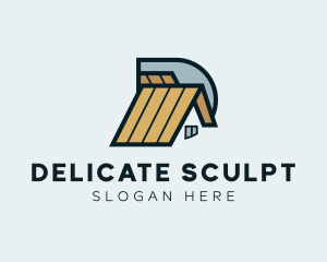 House Roofing Construction logo design