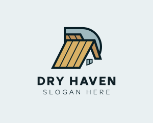 House Roofing Construction logo design