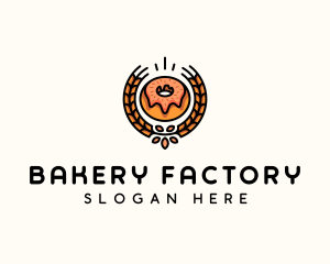 Doughnut Wheat Bakery logo design