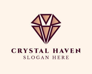 Crystal Diamond Jewelry logo design