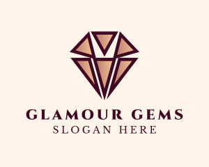 Crystal Diamond Jewelry logo design