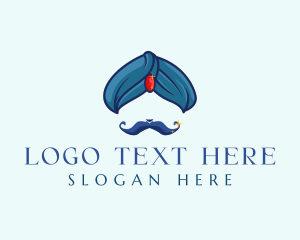 Turban Gem Mustache logo