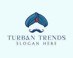 Turban Gem Mustache logo