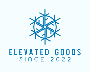 Snowflake Refrigeration Cooling logo design