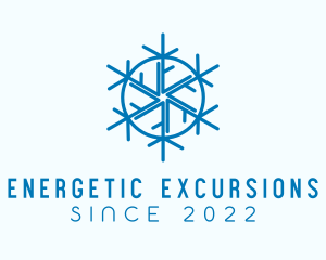 Snowflake Refrigeration Cooling logo design