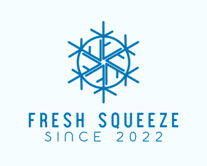 Snowflake Refrigeration Cooling logo design