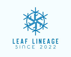 Snowflake Refrigeration Cooling logo design