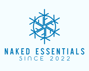 Snowflake Refrigeration Cooling logo design